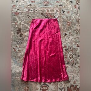 Babaton Vibrant Pink A-Line Skirt
